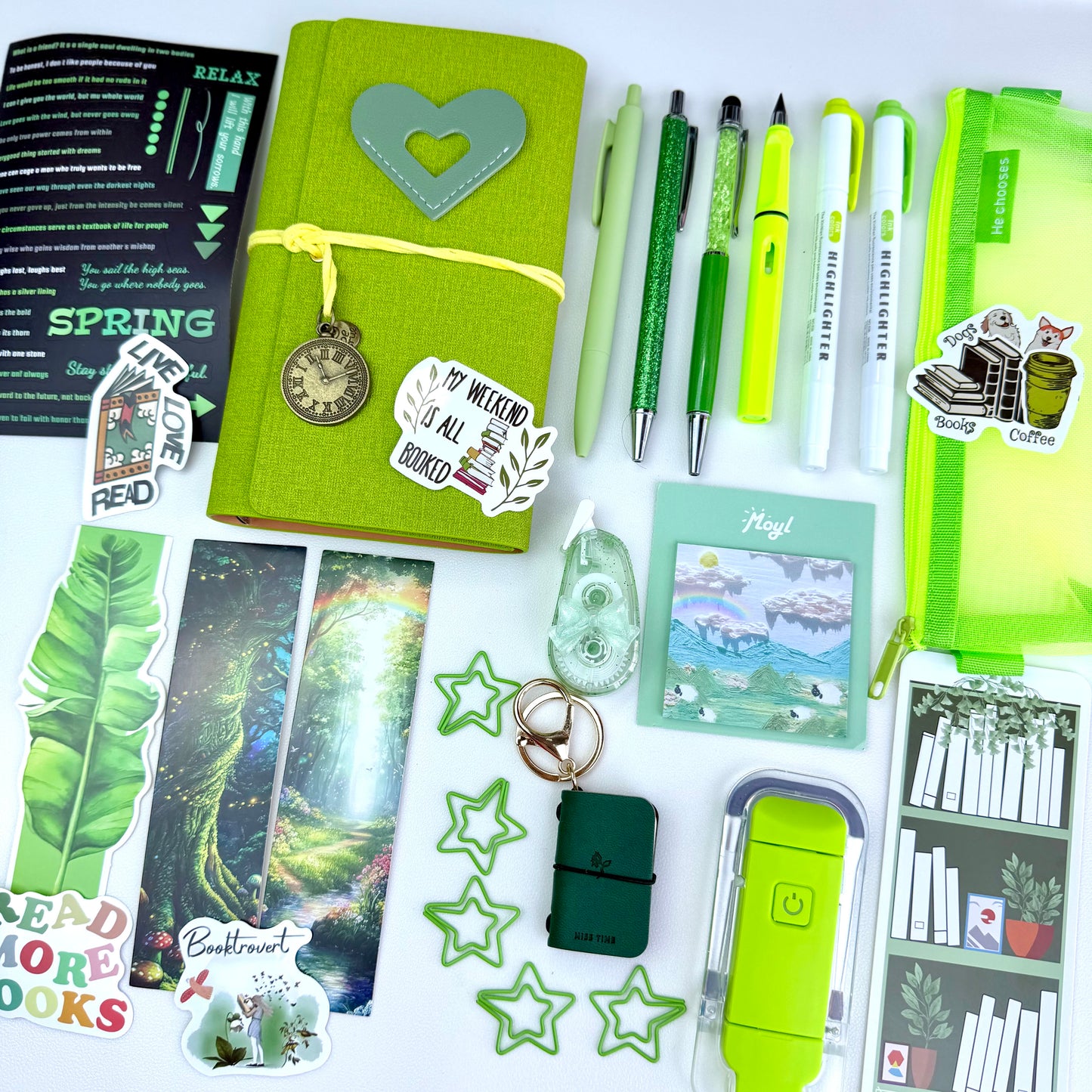 Travel Journal Bookish Bundle 🧭 LIME