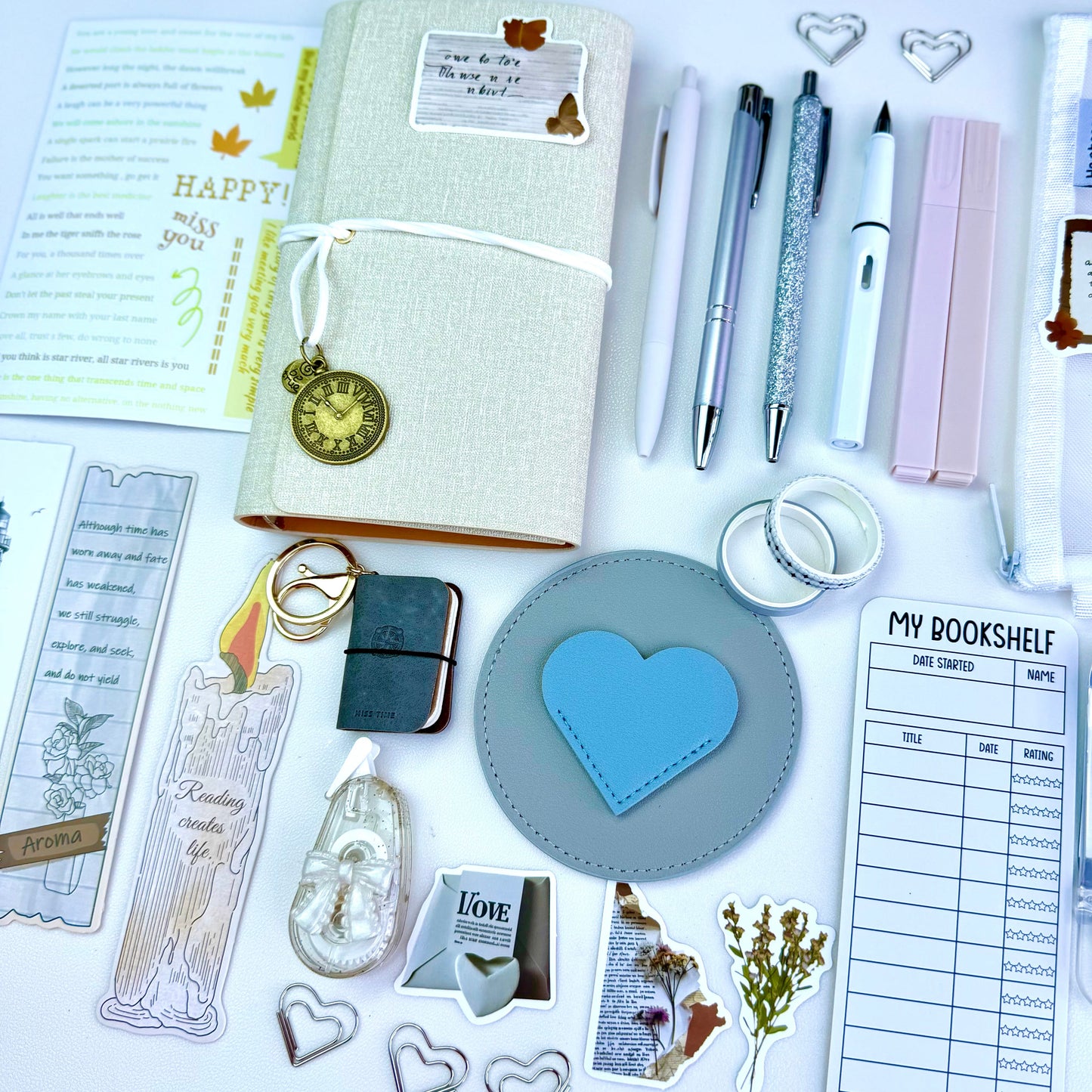 Travel Journal Bookish Bundle 🧭 WHITE