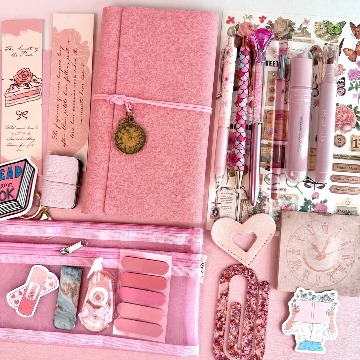 Vintage Pink Bookish Bundle