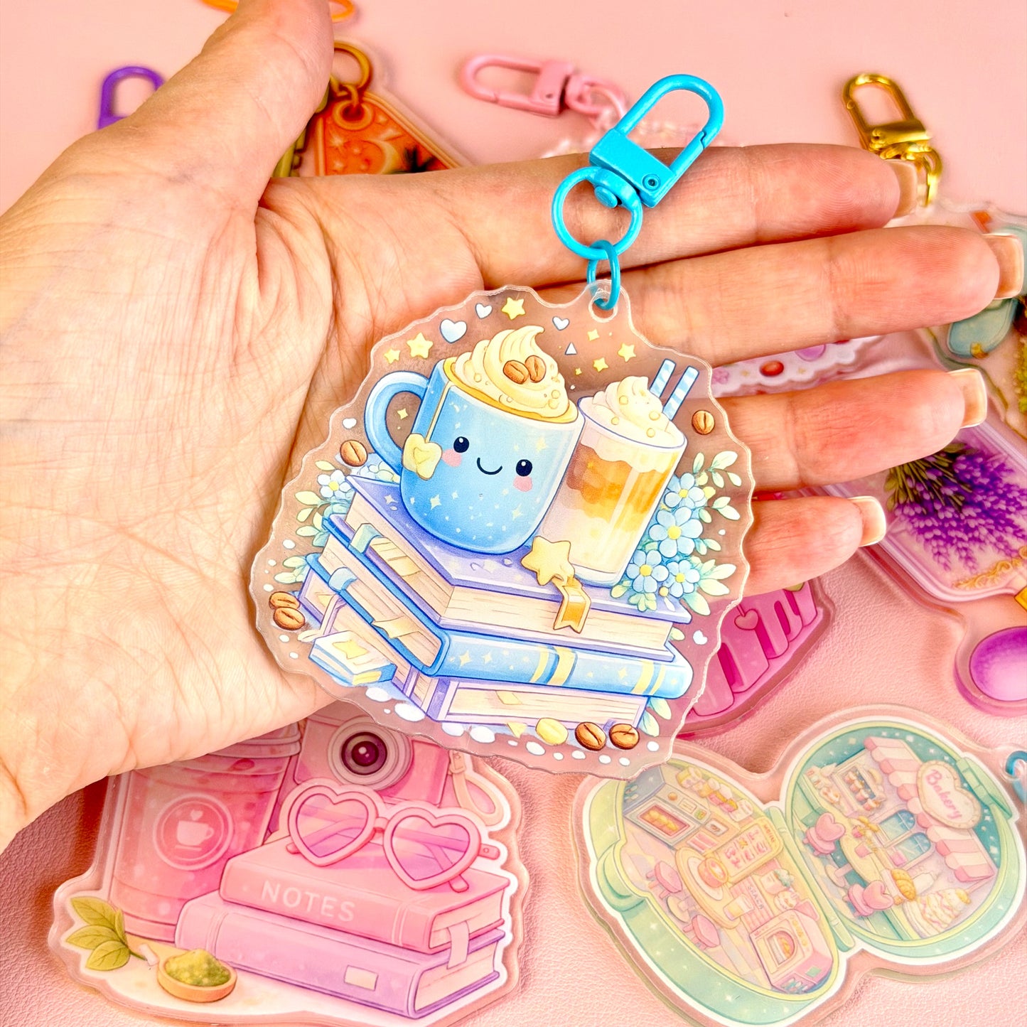 Coffe & Books Keychain