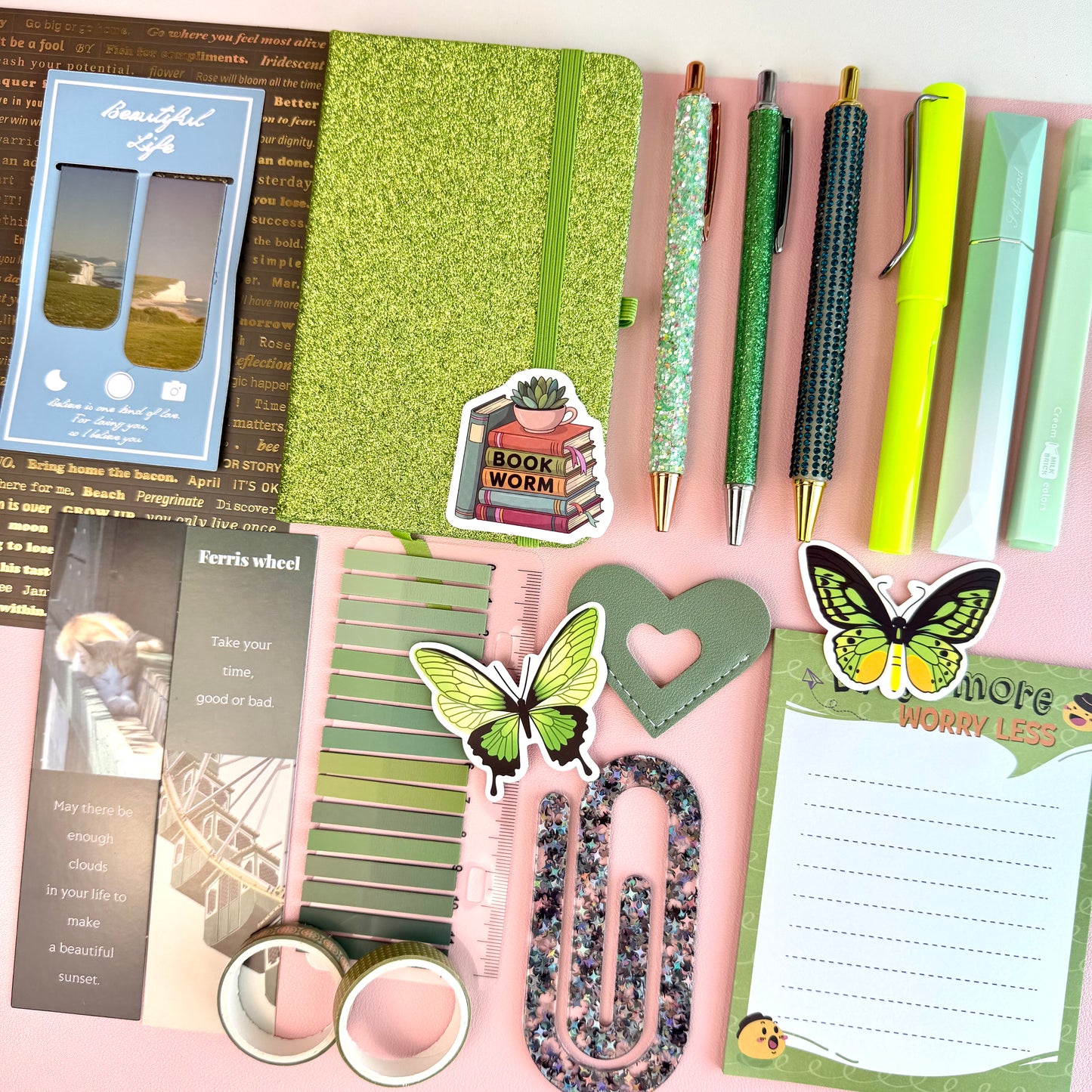 ✨ Sparkle Green Bookish Bundle