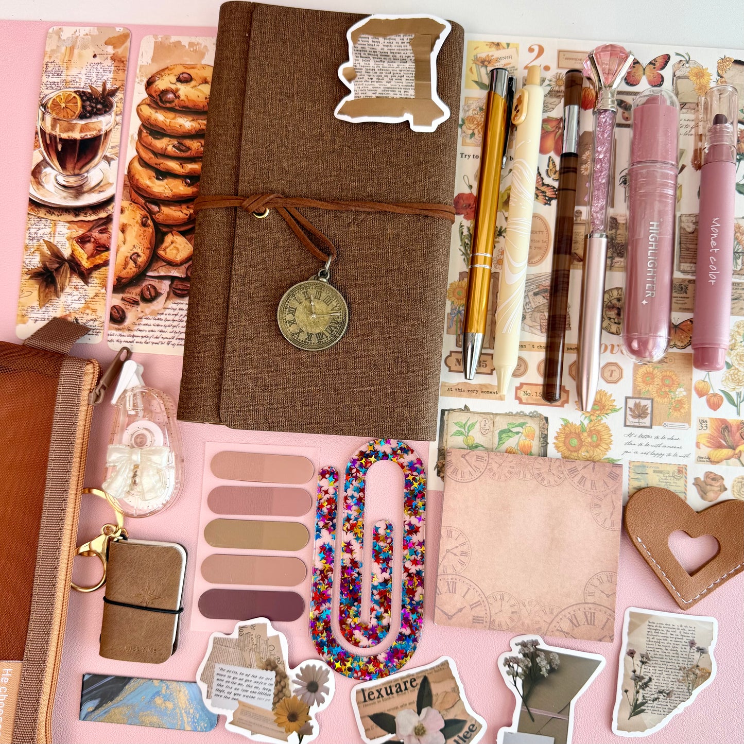 Vintage Brown Bookish Bundle