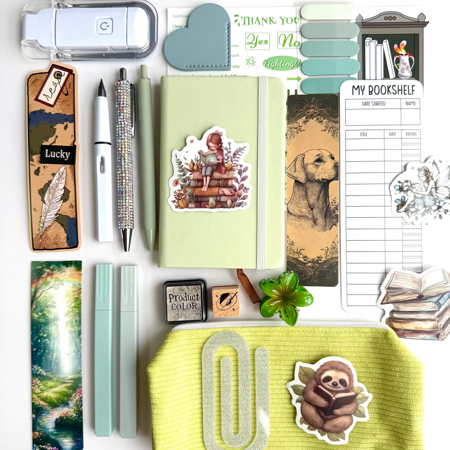 Bookish Bundle MATCHA GREEN