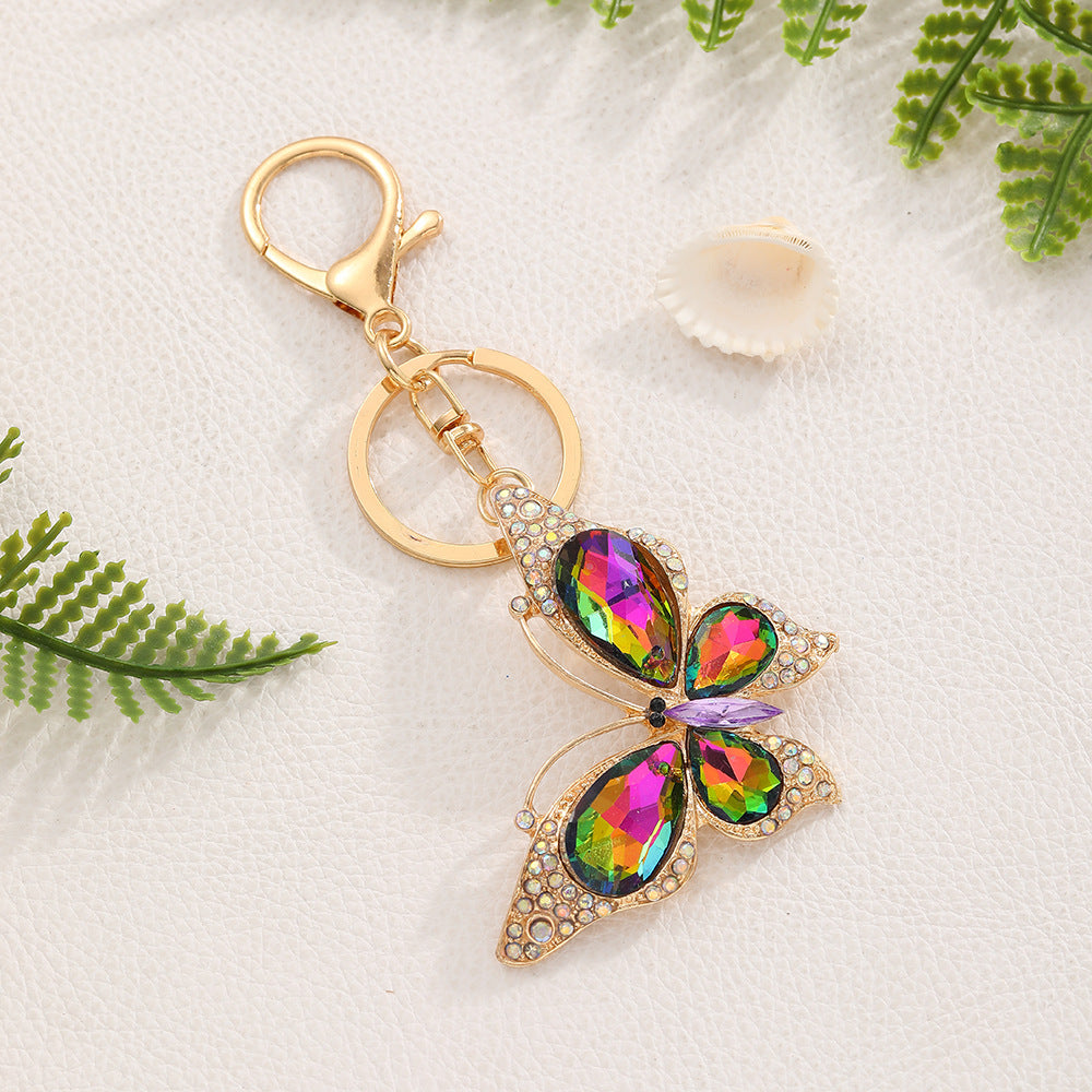 Crystal Butterfly Keychain