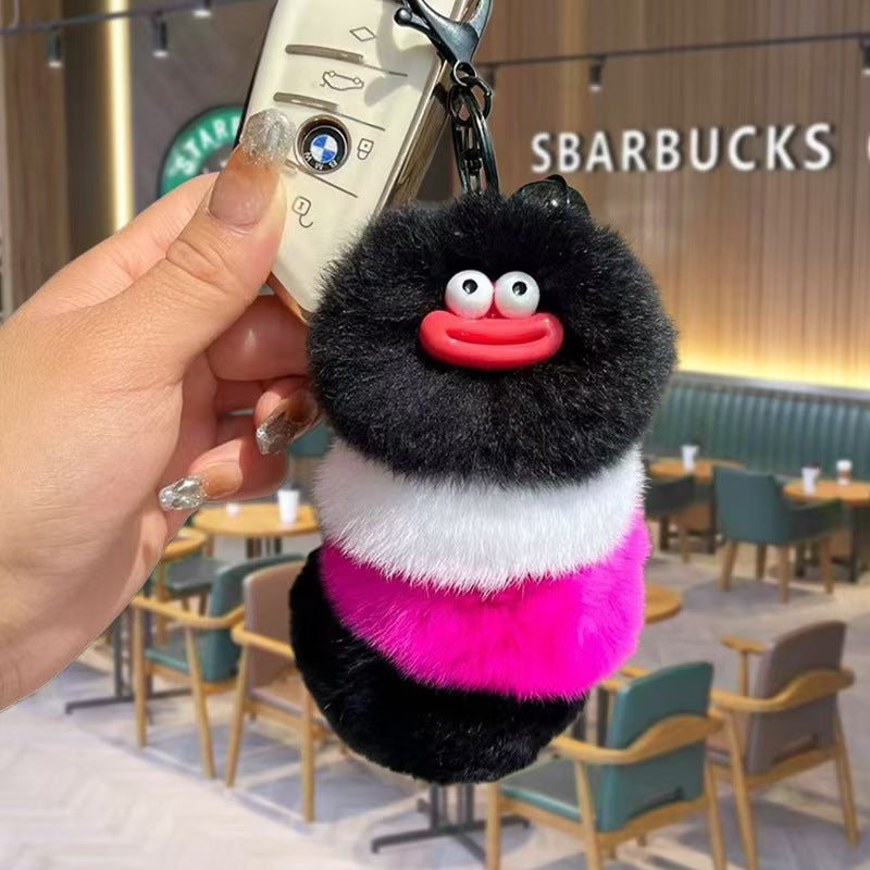Cute caterpillar keychain