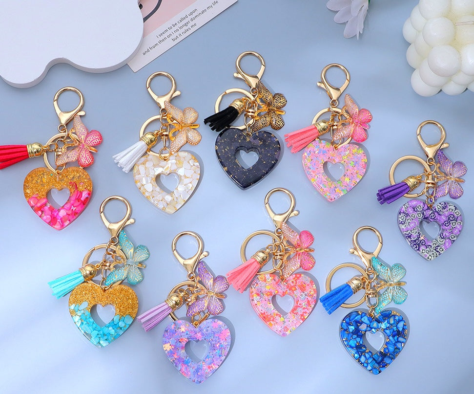 Acrylic Heart Keychain