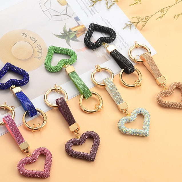 Diamond Heart Keychain