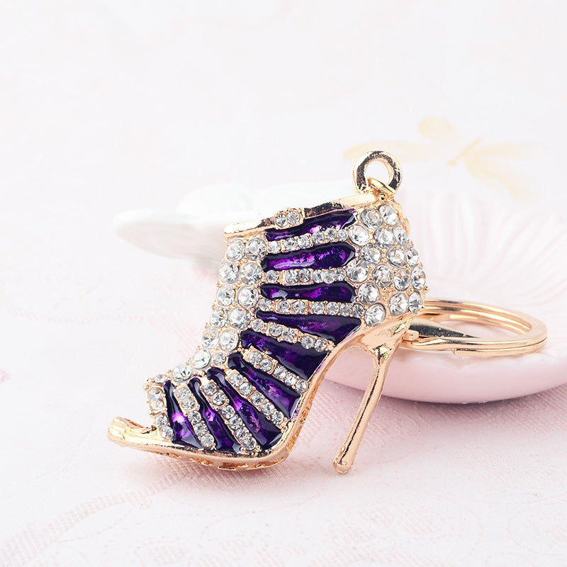 Crystal High Heel Keychain