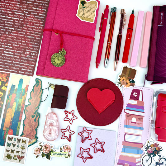 Travel Journal Bookish Bundle 🧭 RED