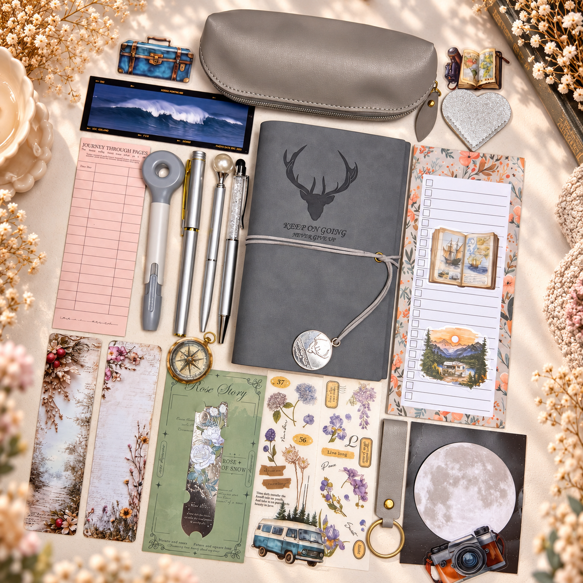 Vintage Journal Bookish Bundle – Smoky Gray