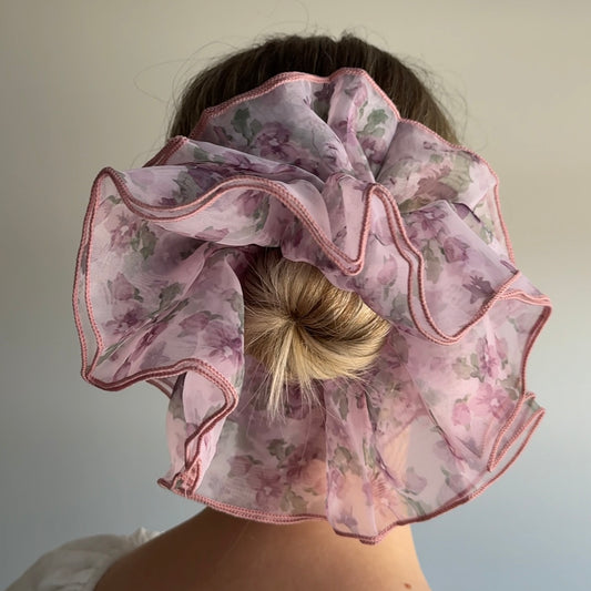 Floral Sheer XXL Scrunchie