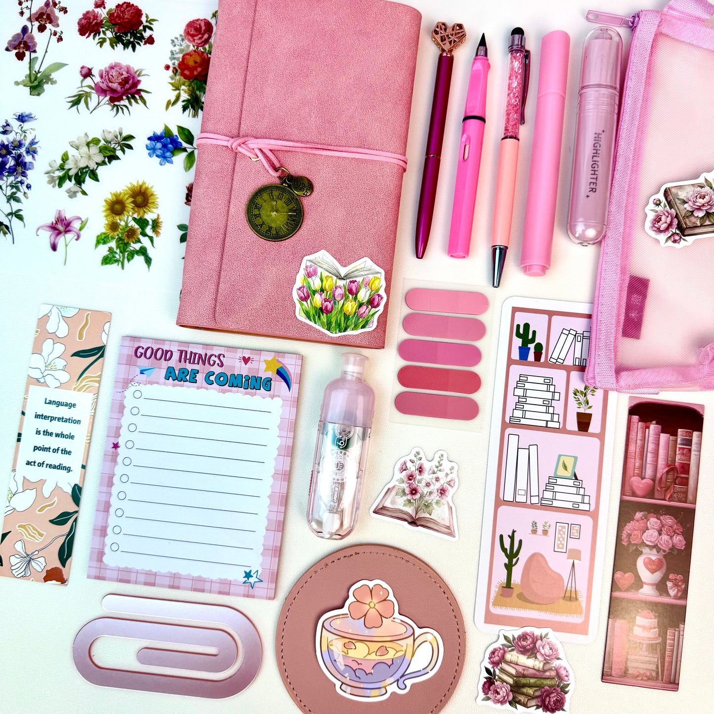 Travel Journal Bookish Bundle 🧭 PINK