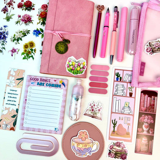 Travel Journal Bookish Bundle 🧭 PINK