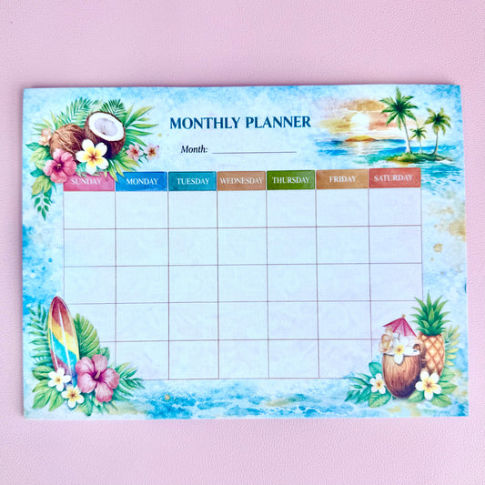 Tropical Monthly Planner