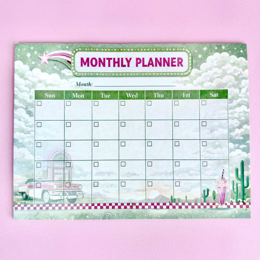Retro Monthly Planner