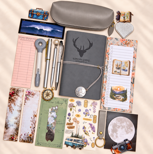 Vintage Journal Bookish Bundle – Smoky Gray