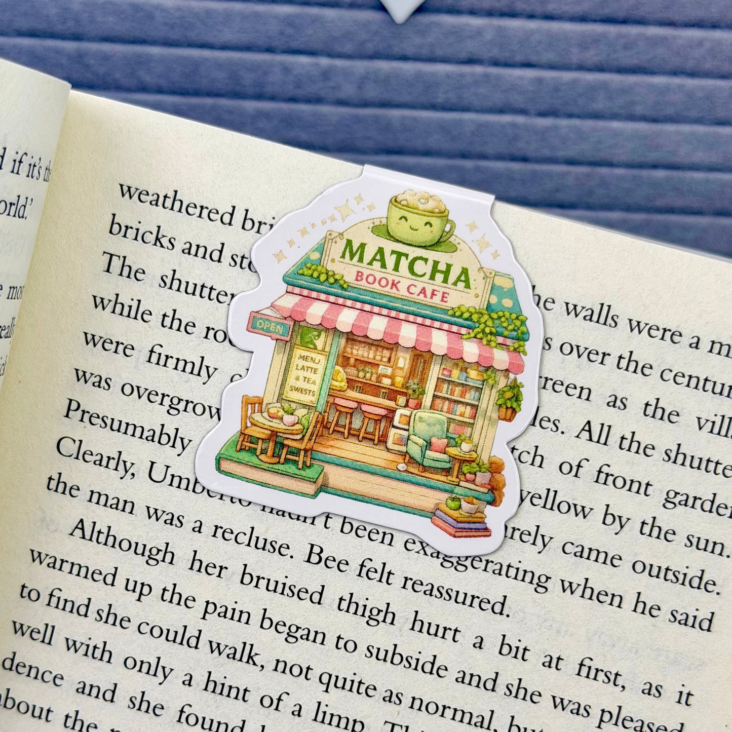 Matcha Book Cafe Magnetic Bookmark