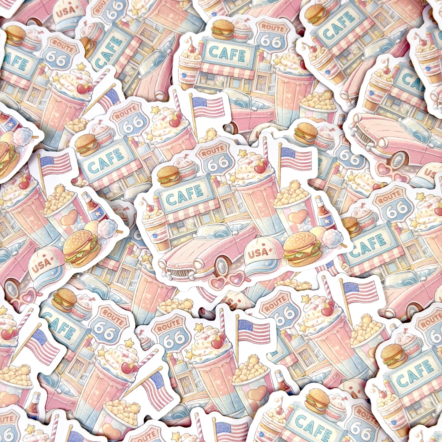 Retro USA Sticker
