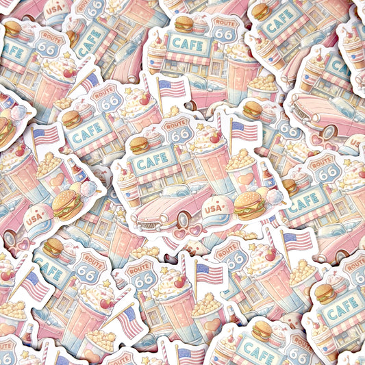 Retro USA Sticker