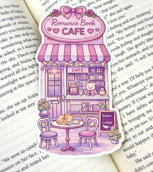 Romance Book Cafe Bookmark
