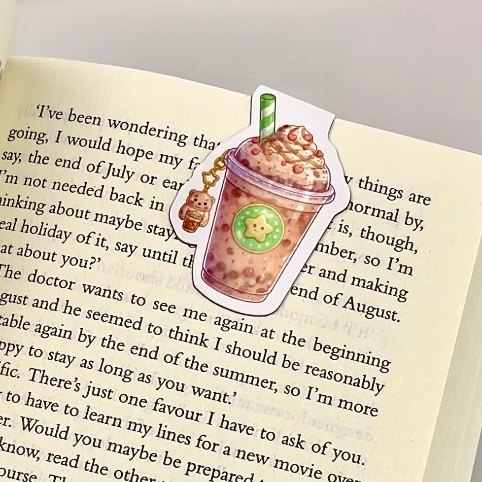 Boba Drink Magnetic Bookmark