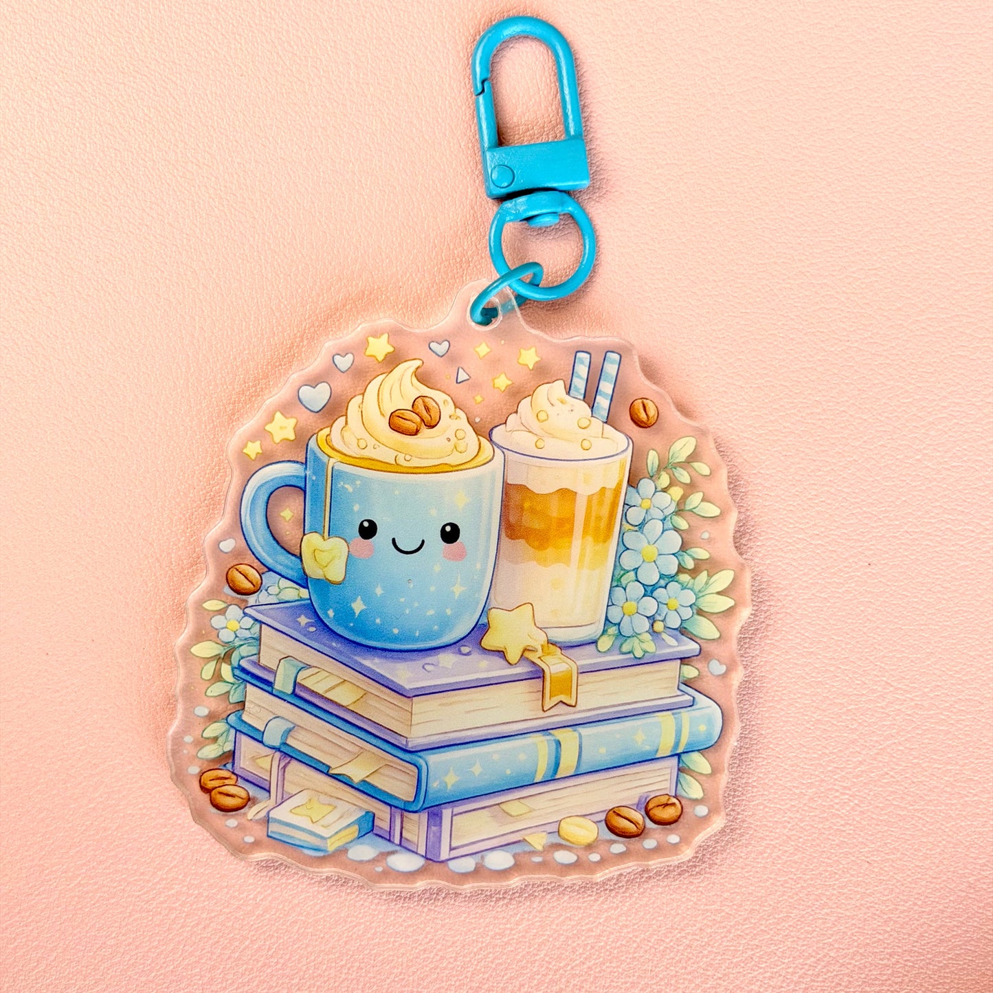 Coffe & Books Keychain