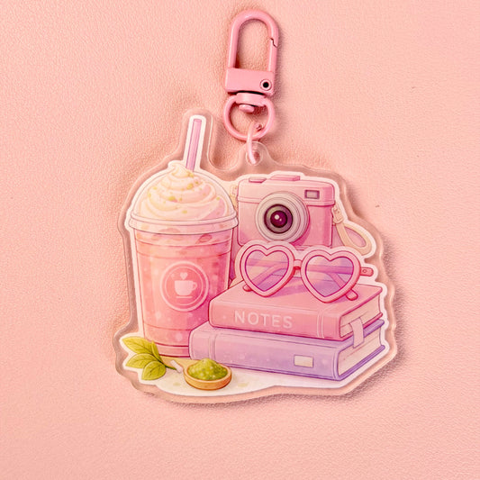 Coffe & Camera Keychain