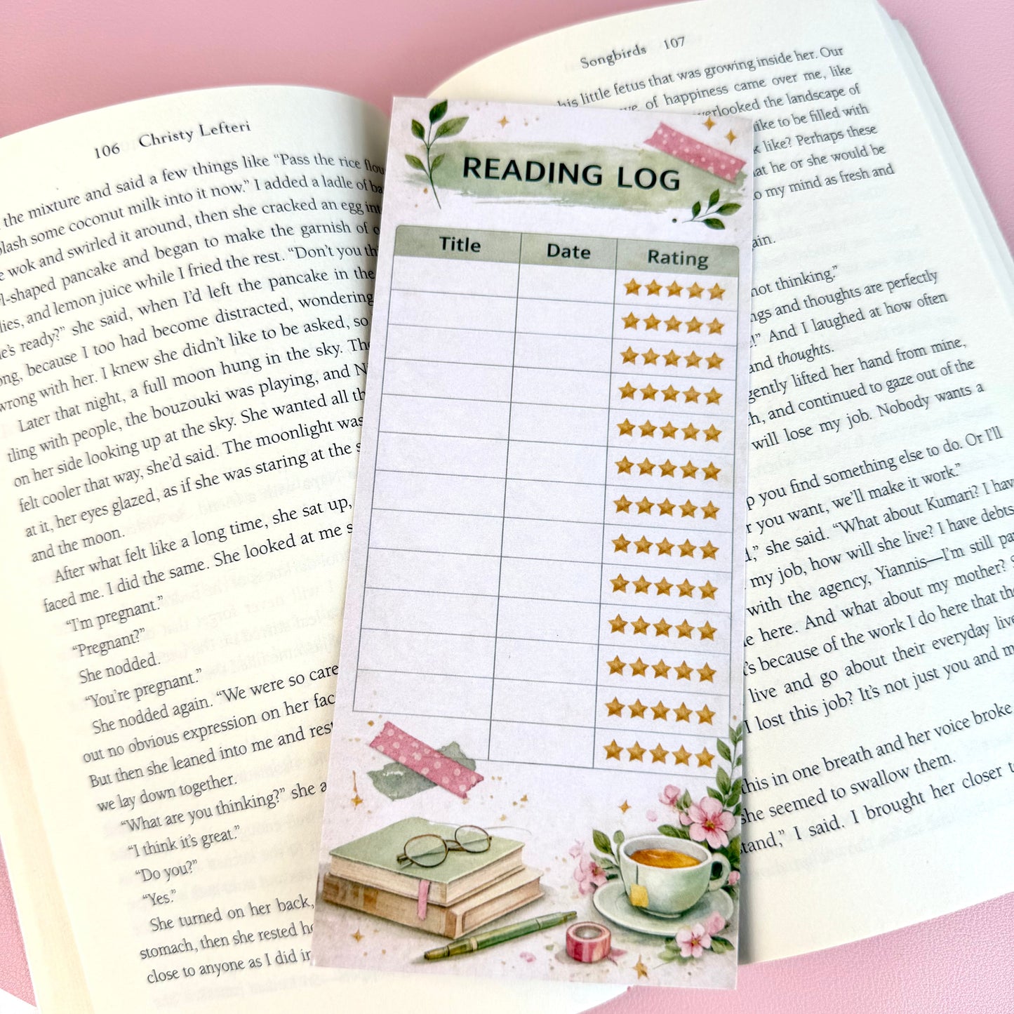 Matcha Reading Log