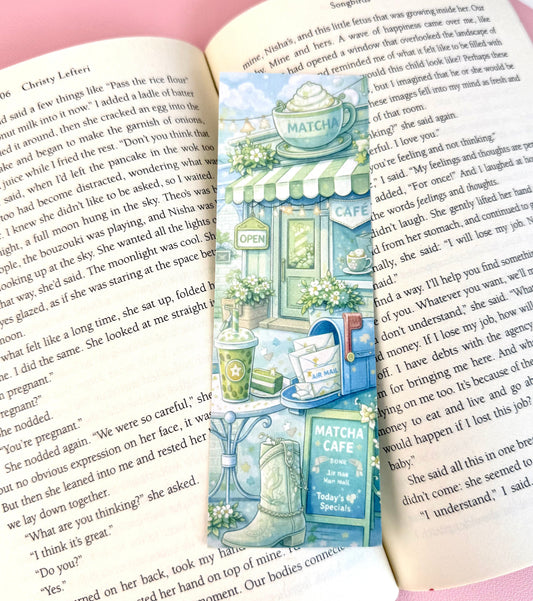 Matcha Cafe Bookmark