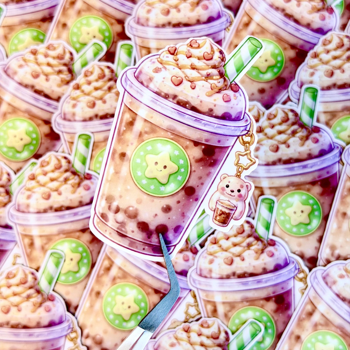 Caramel Boba Sticker