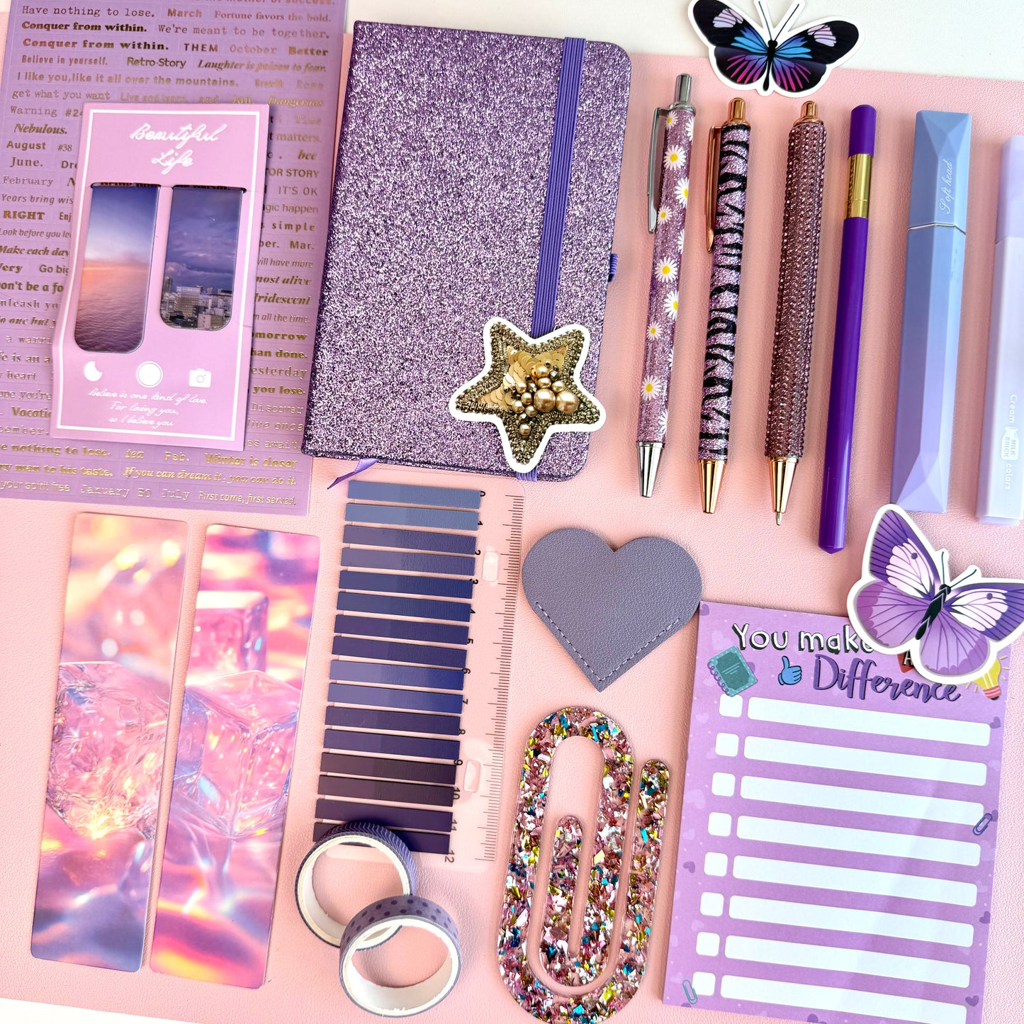✨ Sparkle Lavender Bookish Bundle