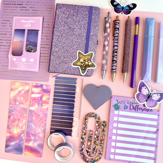 ✨ Sparkle Lavender Bookish Bundle