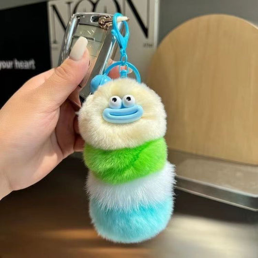 Cute caterpillar keychain