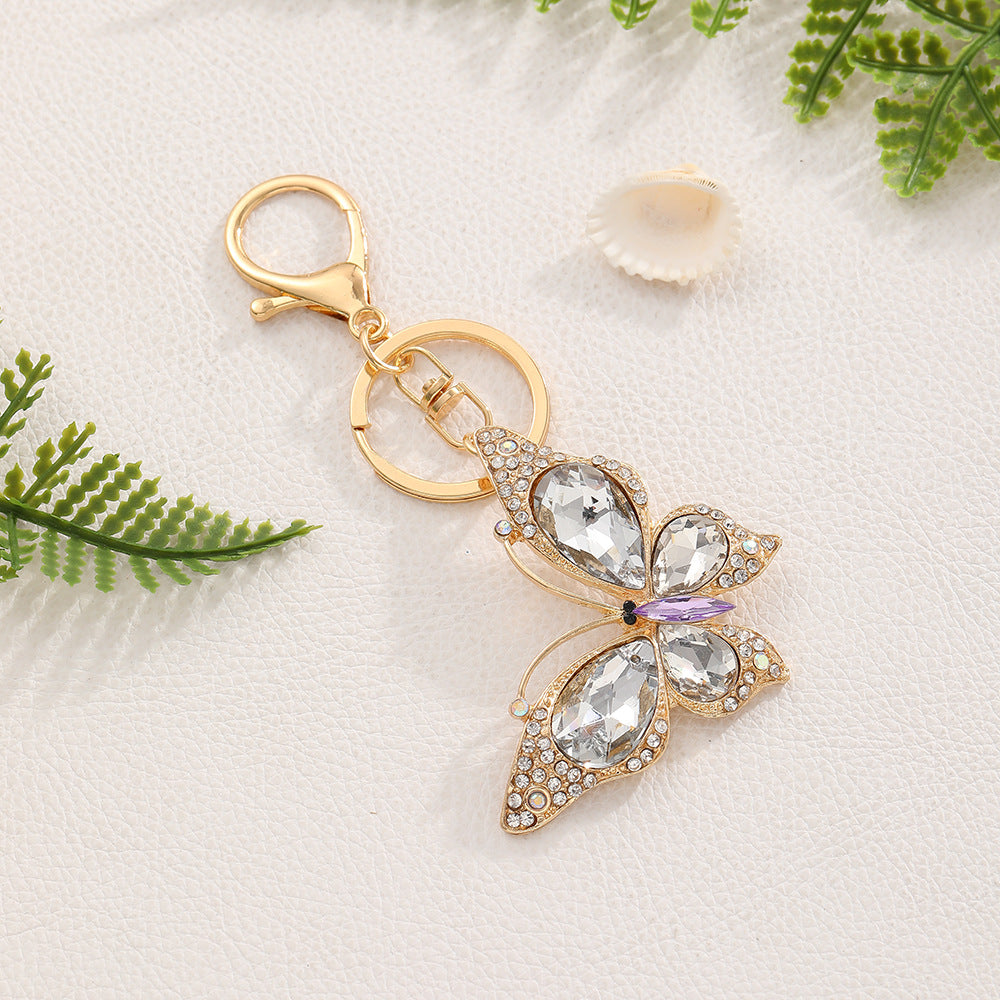 Crystal Butterfly Keychain