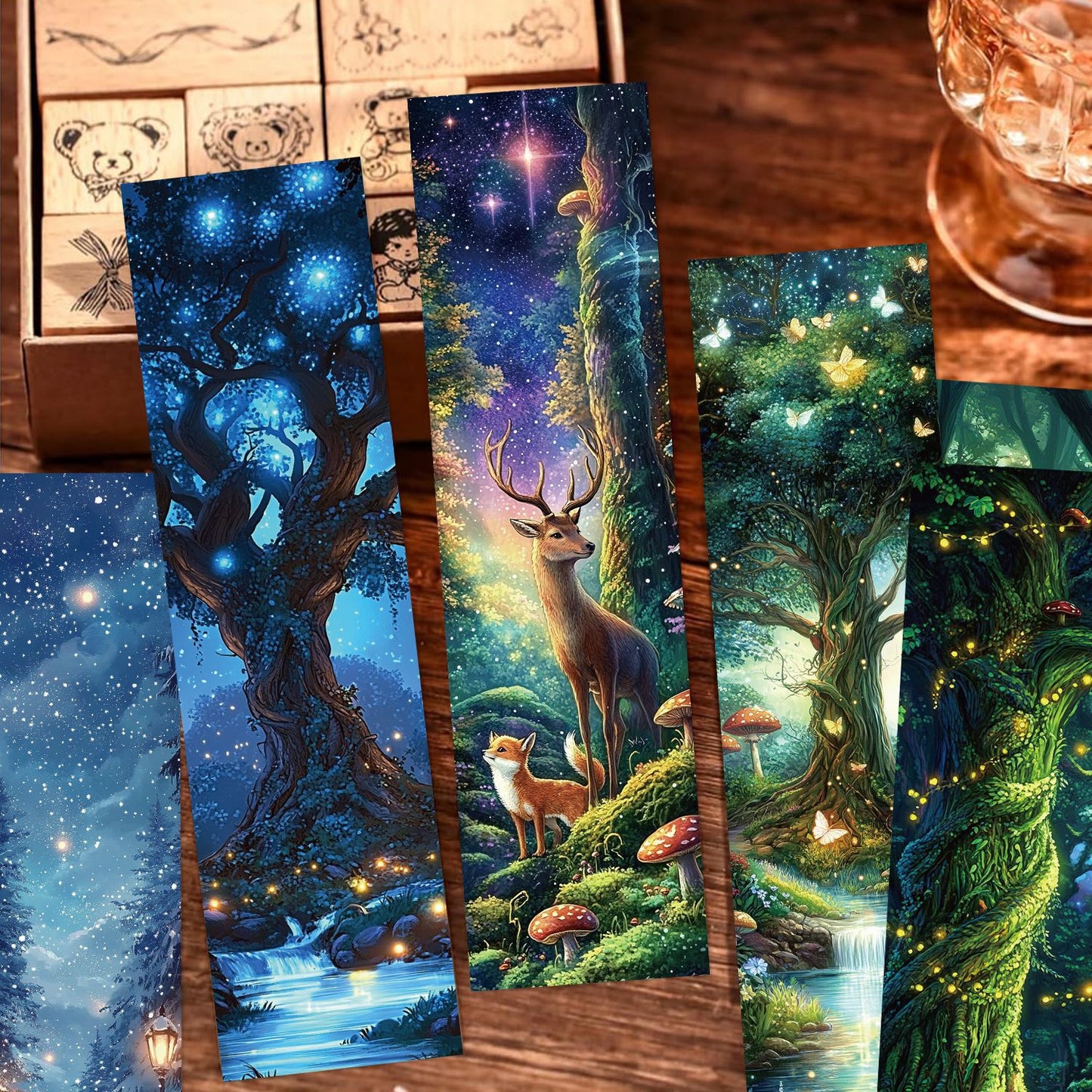 30 Mysterious Forest Bookmarks