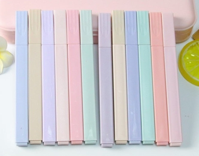 Set of colored highlighters