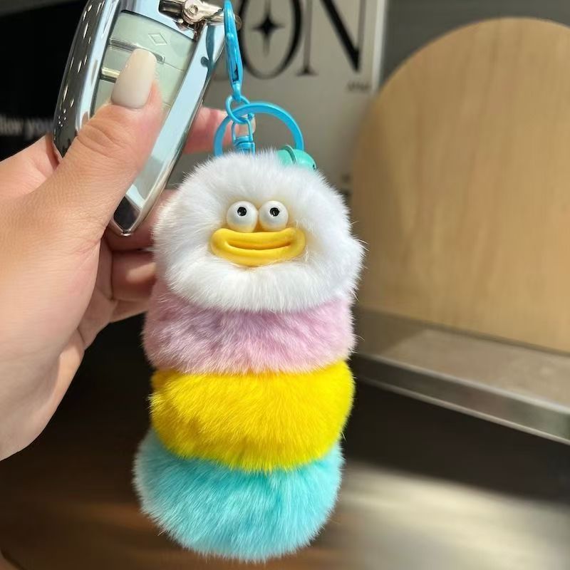 Cute caterpillar keychain