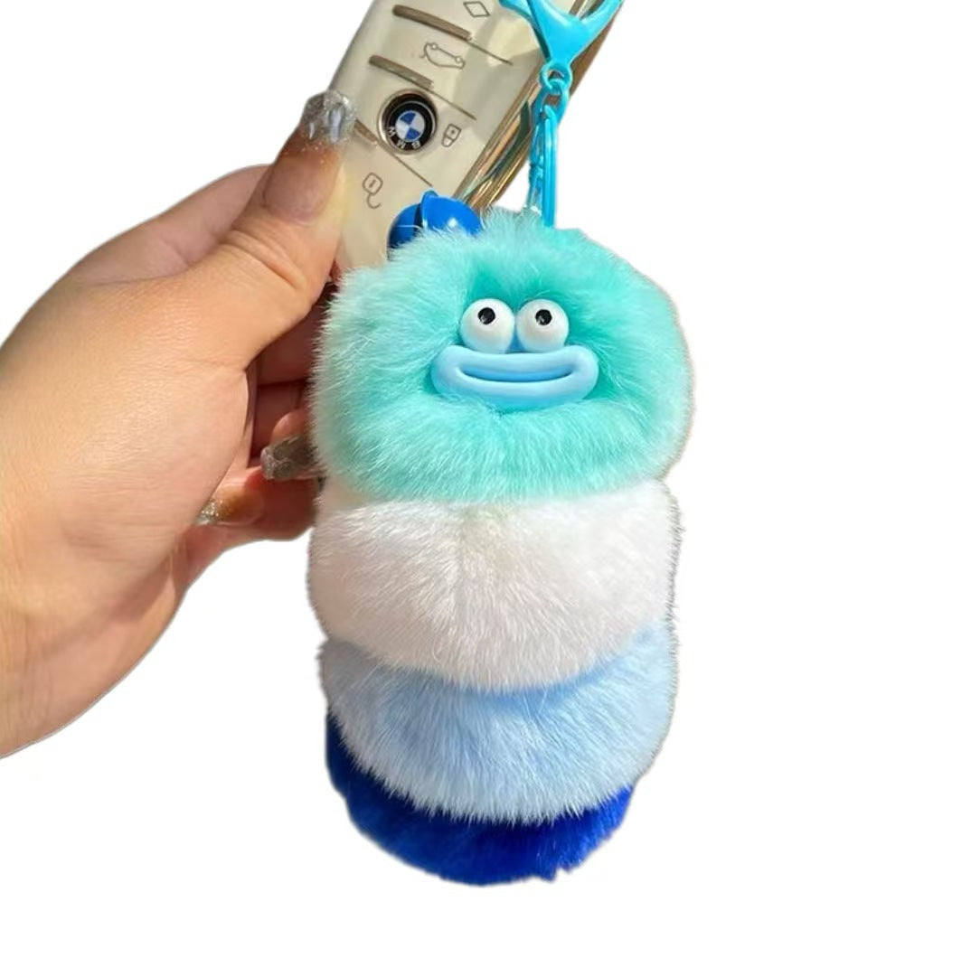 Cute caterpillar keychain