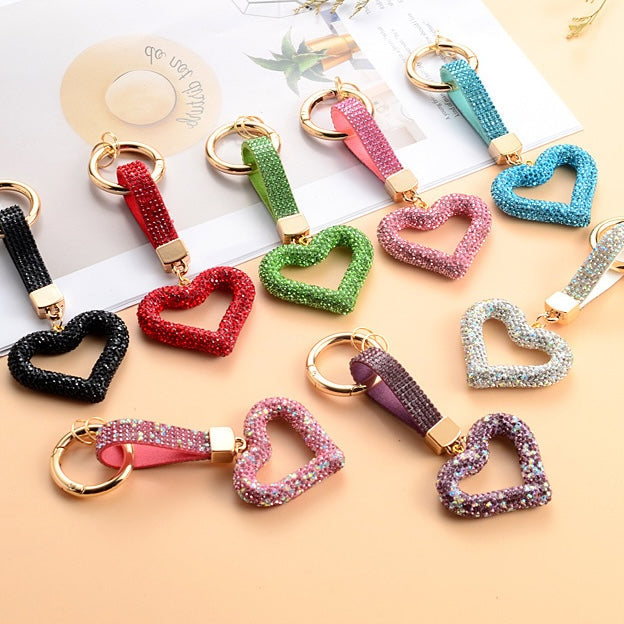 Diamond Heart Keychain