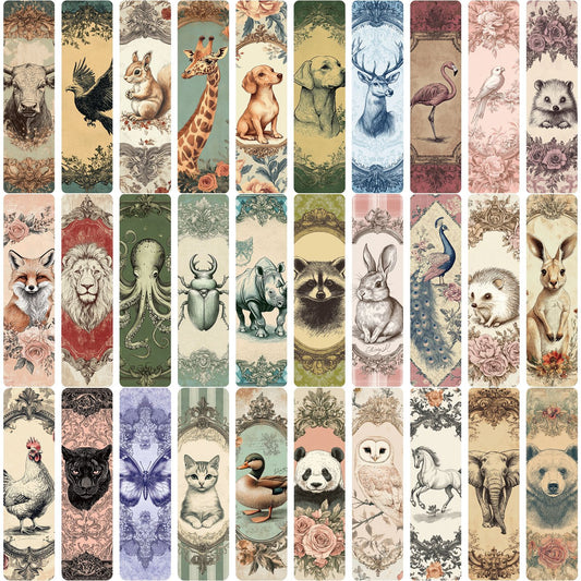 30 bookmarks from the animal series