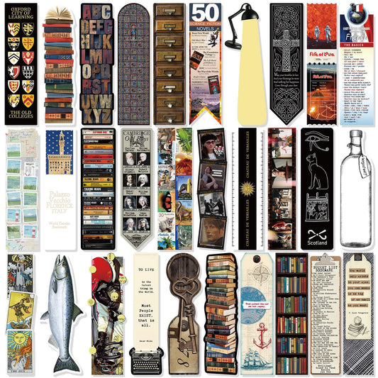 30 pieces Retro bookmarks