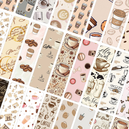 Coffee set of 24 bookmarks