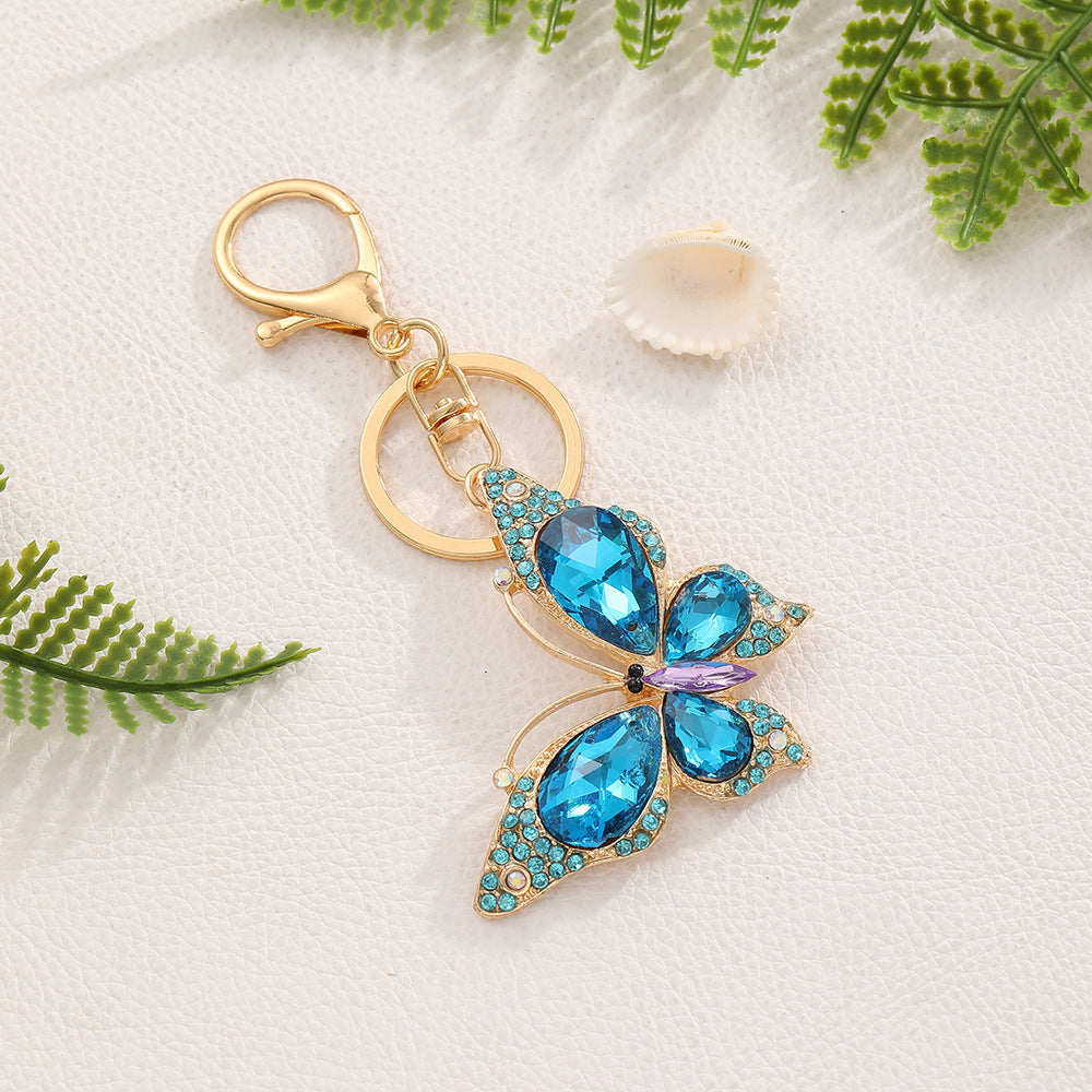 Crystal Butterfly Keychain