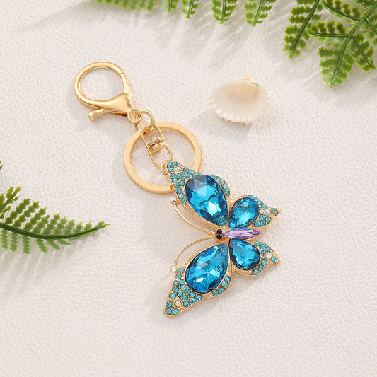 Crystal Butterfly Keychain