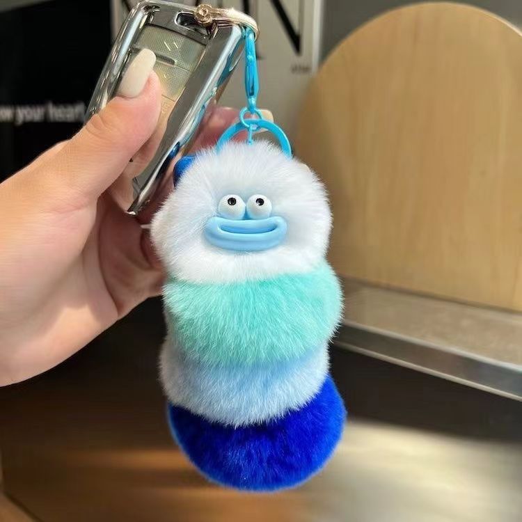 Cute caterpillar keychain