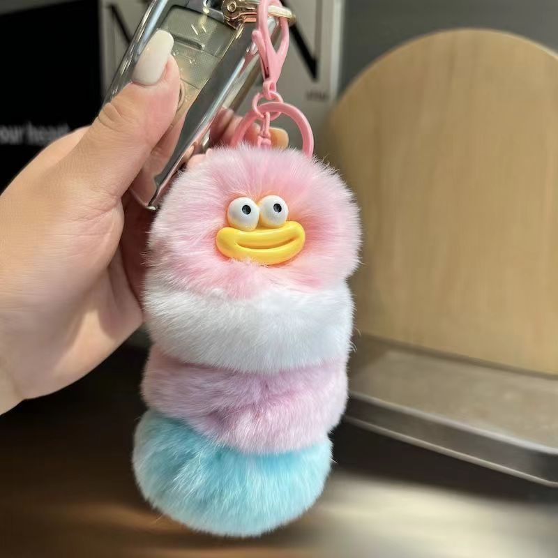 Cute caterpillar keychain