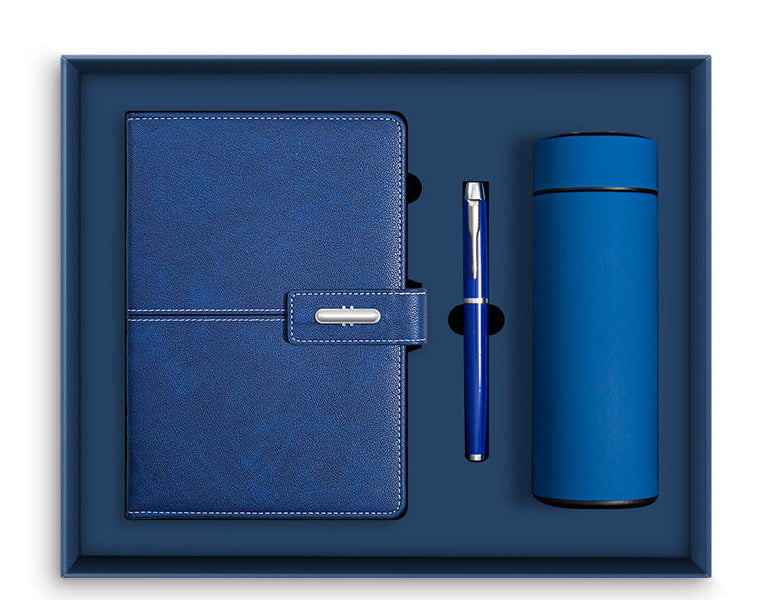 Classic Journal Gift Set – Notebook, Metal Pen & Thermos