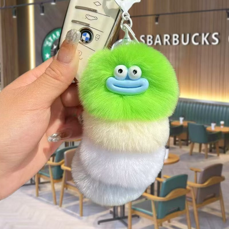 Cute caterpillar keychain