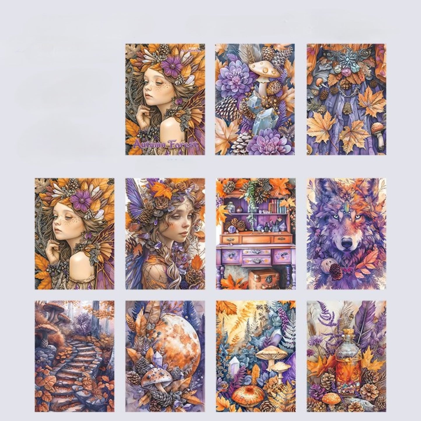 Scrapbooking sheets for journal decoration