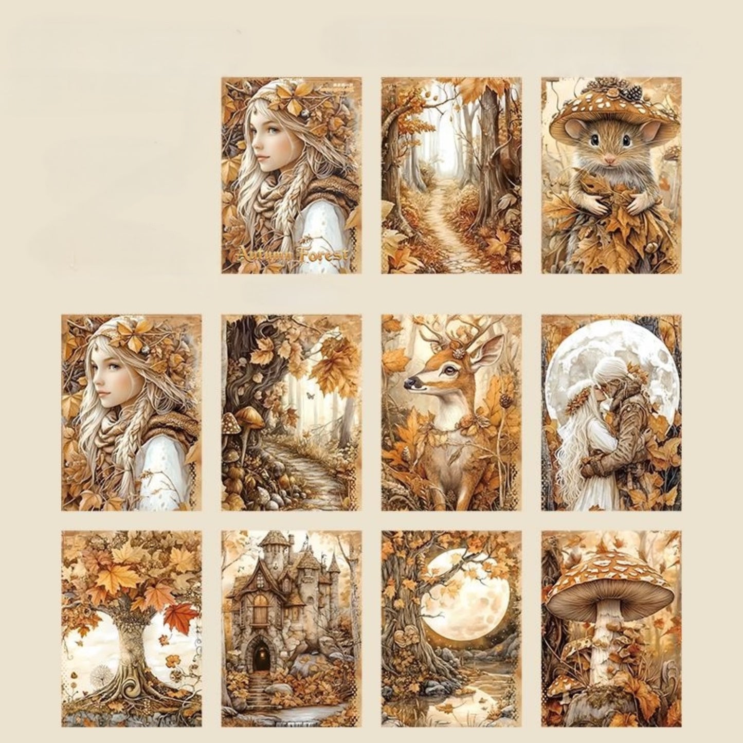 Scrapbooking sheets for journal decoration
